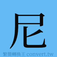 尼的簡體字寫法·字形